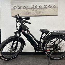 Toury Step- Thru Fat Tire E Bike- 2 Chargers 