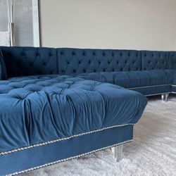 Velvet Sectional Sofa