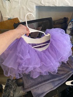 Purple Tulle Tutu Skirt Girls