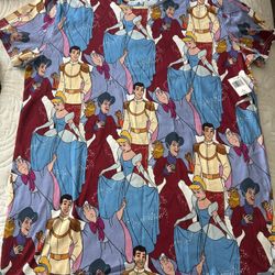 Disney Cakeworthy Cinderella Character Pattern T-shirt Large