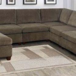 Sectional Sofa Set With Ottoman 