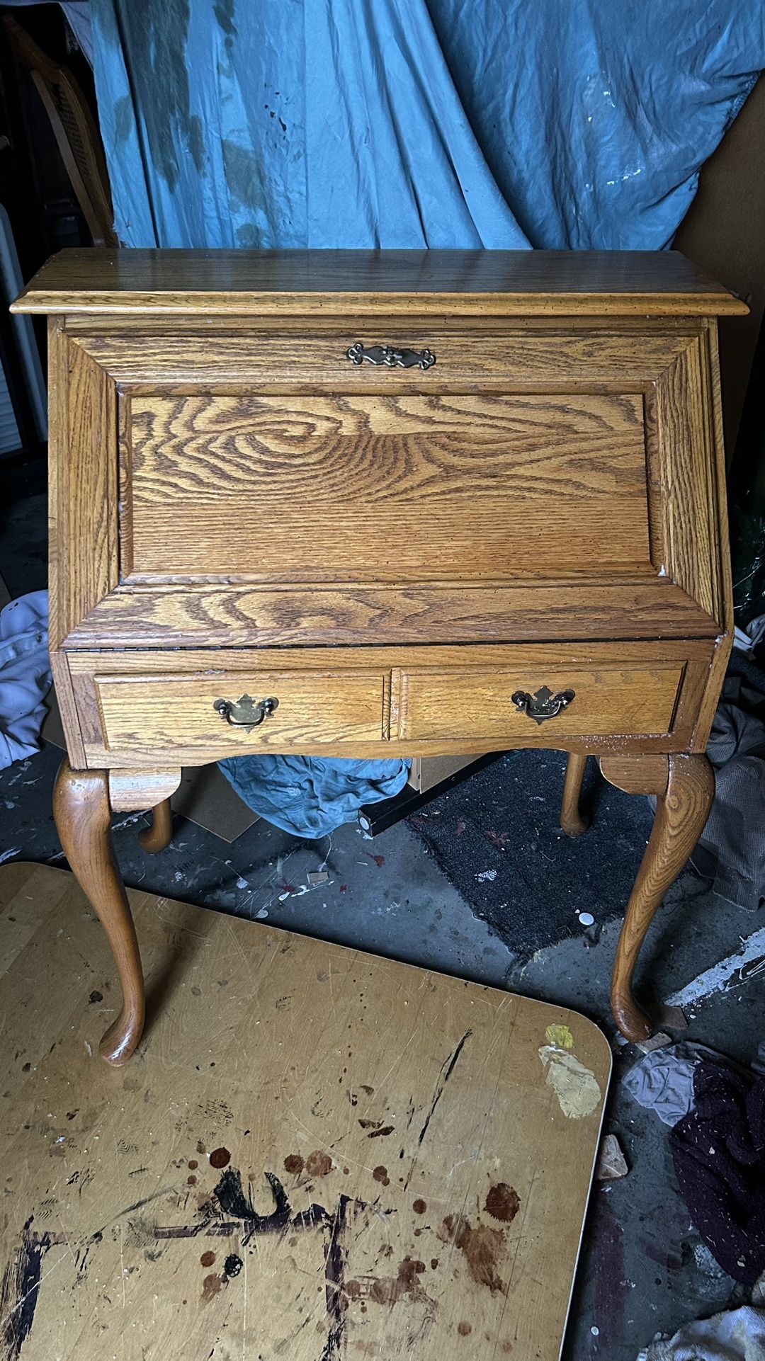 Antique Broyhill secretary desk drop leaf desk with drawers L32*D17”*H40”(address in description)  👇delivery 🚚 available within 15 miles with extra 
