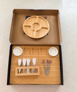 Smirly Premium Bamboo Charcuterie & Cheese Board – Brand New