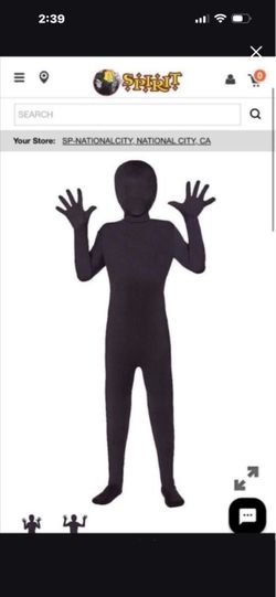 Kids Super Skins Black Skin Suit Halloween Costume
