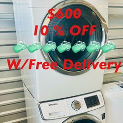 Washer Dryer Samsun Front Load Stacked Super  Capacity Heavy Duty Free Delivery