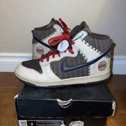 Nike Dunk High Premium Utt Baseball Pack Memphis Brown Red