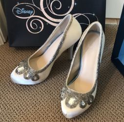NEW! Disney Satin Embellished Pumps 