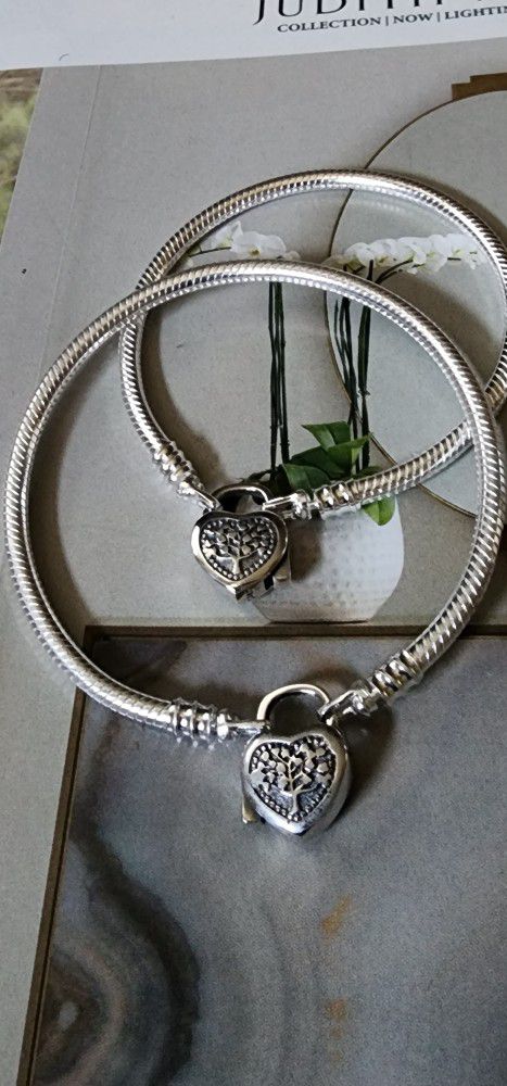 Pandora Regal Locket Bracelet Sz 18 , 19