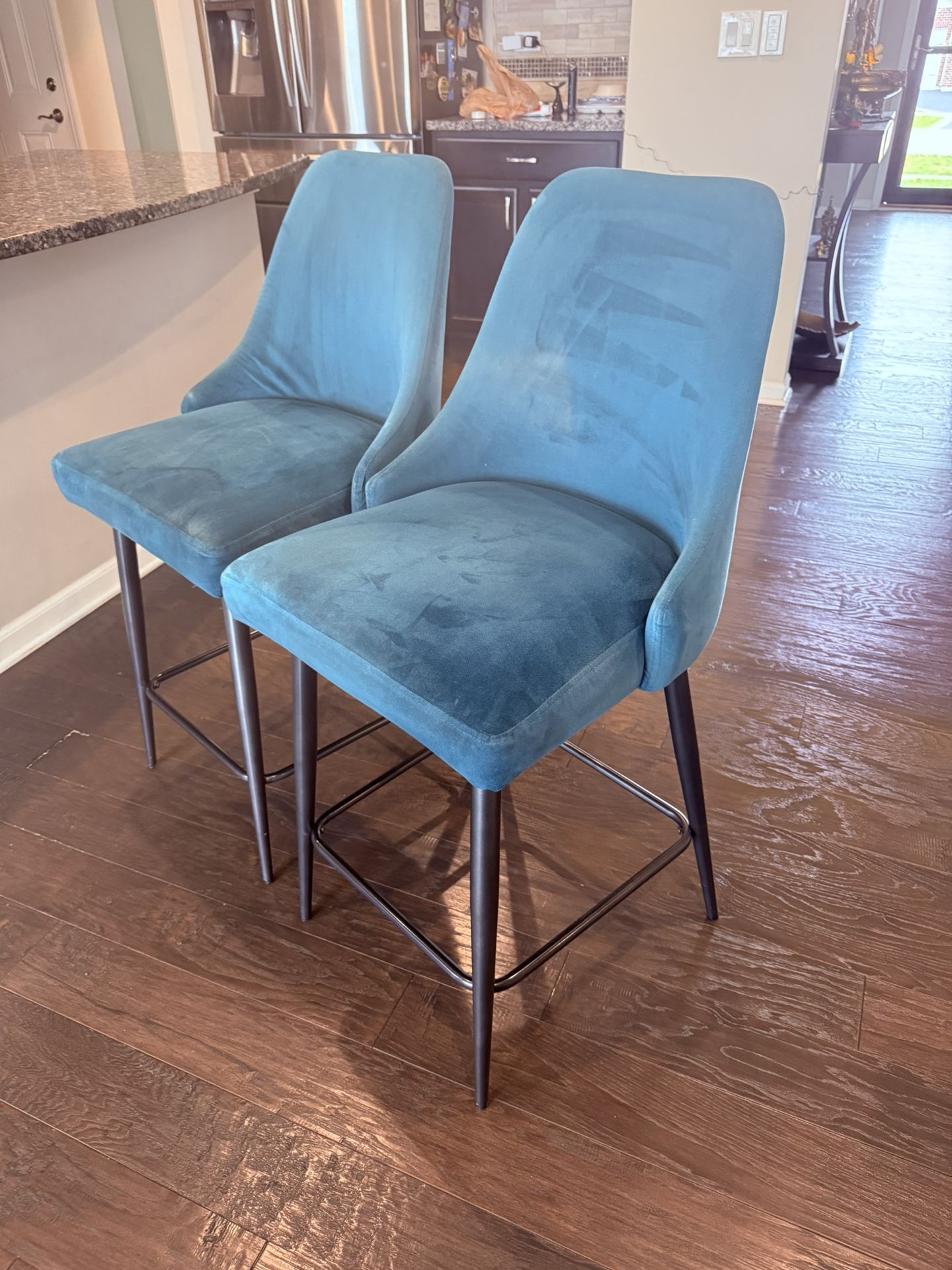Blue counter Height Stools