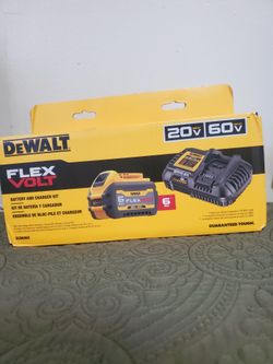 DEWALT Battery Flexvol 6Ah And Fast Charger 6Amp New $149 Firm Price