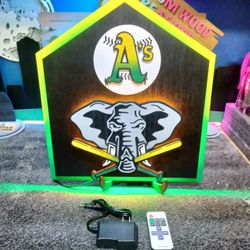 A's Light Up Home Plate 