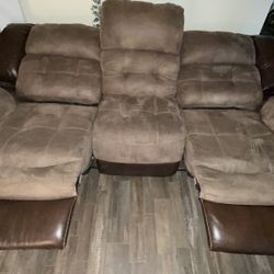 Brown Electric Recliner