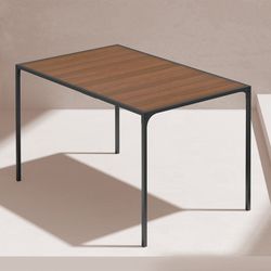 Homy Casa MILLIKEN 47" Espresso Dining Table Open Box