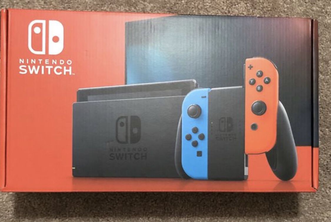 Brand New Nintendo Switch Blue and red