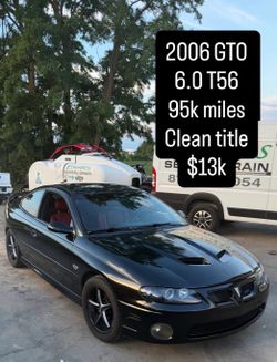 2006 Pontiac GTO 6.0L (T56 6-Speed Manual)