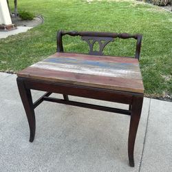 Antique Vanity Bench