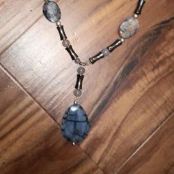 Hand-made Hematite Necklace/earrings Set $40 OBO 