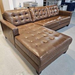 Brown Leather Sofa Sectional With Chaise Extra Discount Code RSG 
🔥🔥 Mention OfferUp for this Special Price!!
