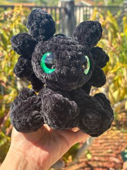 Crochet Night Fury Dragon plushie