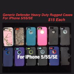 iPhone 5/5S/SE Generic Defender Heavy Duty Rugged Cellphone Case