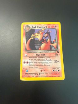 Dark Charizard Holo Pokémon Card 4/82 (MP)