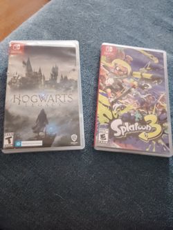 Joy Con And Games Hogwarts And Splatoon 3 