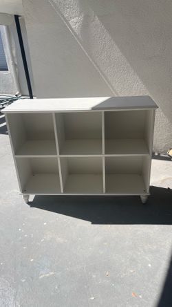 White Storage wooden Shelf