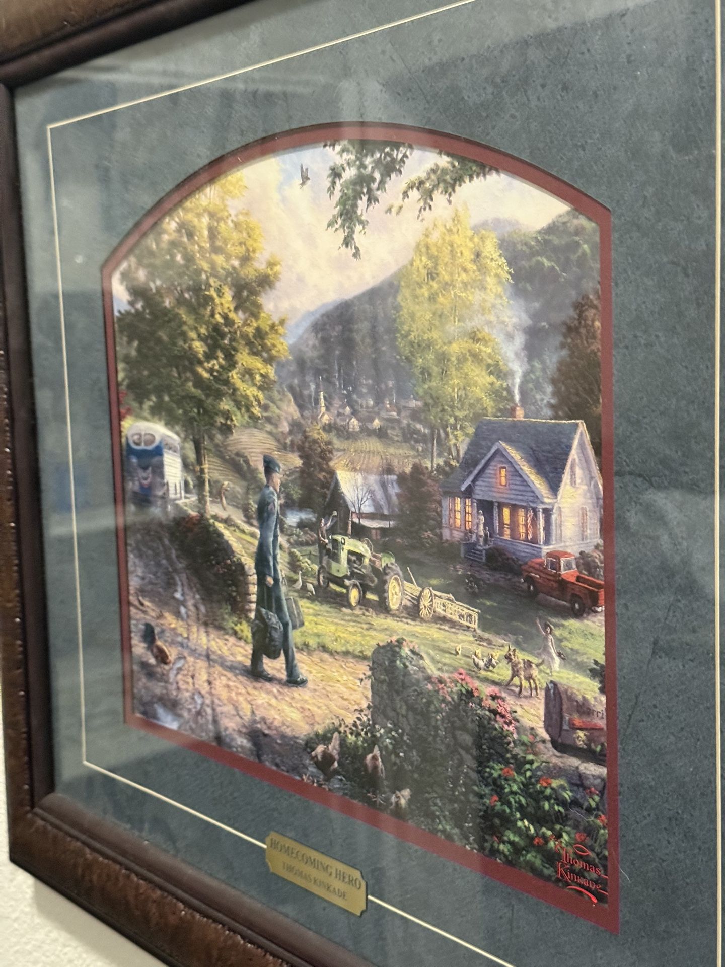 Homecoming Hero Thomas Kinkade Painting