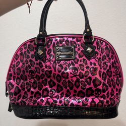 Loungefly Embossed Leopard Skull Purse