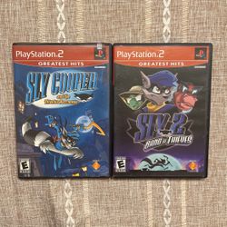 Sly Cooper Lot 1 And 2 Tested Complete In Box 