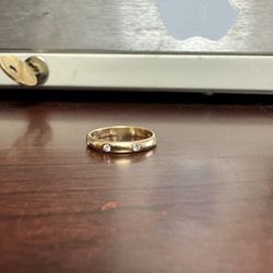 18 Karat Solid Gold Eternity Natural Diamond Ring