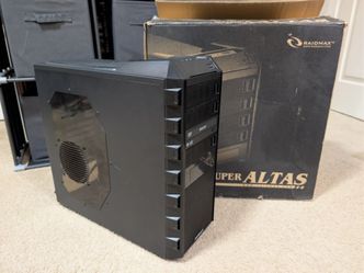 Raidmax Super Altas ATX Mid-Tower PC Case – Side Window / CIB w/ Box & DVD Drive