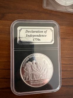 Declaration of Independence commemorate silver oz