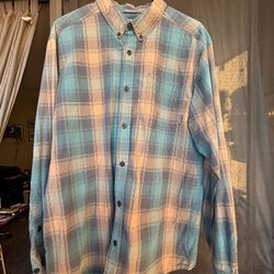 Columbia Sportswear Company Plaid Long Sleeve Button Up Size Large
