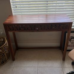 Console Vanity Desk W Chair