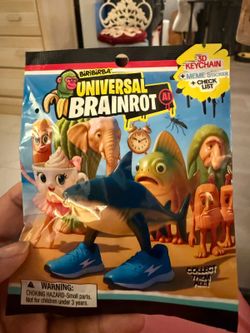 Universal Brainrot AI Mystery Blind Bag 3D Keychain Meme Sticker NEW Sealed