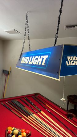 BUDLIGHT POOL TABLE LIGHT