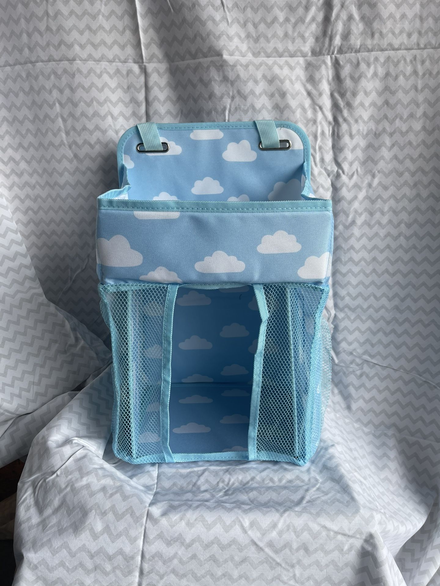 Baby Diaper Caddy Organizer, Diaper Stacker, Baby Crib Hanging Classified Storage Bag Organizer for Changing Table, Crib, Playard or Wall & Nursery O