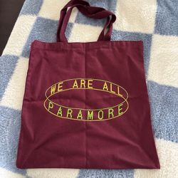 OFFICIAL 2023 Paramore TOTE BAG CONCERT TOUR MSG NEW YORK WE ARE ALL PARAMORE
