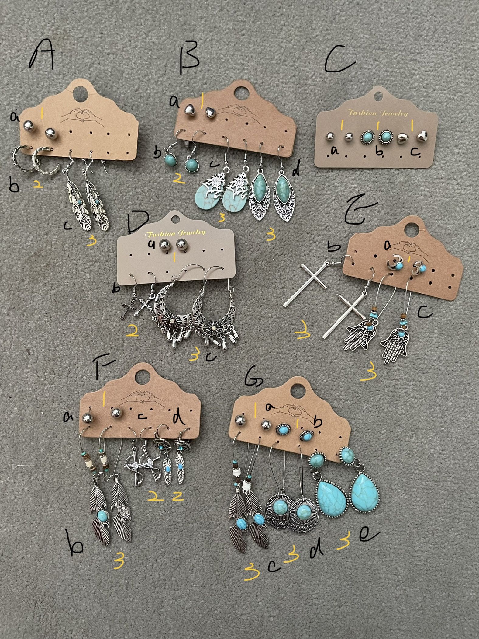 Boho & Turquoise-Inspired Earring Sets – Mix & Match!