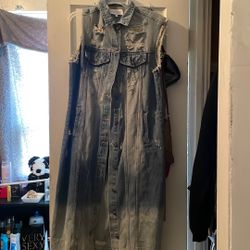 Long Jean Vest