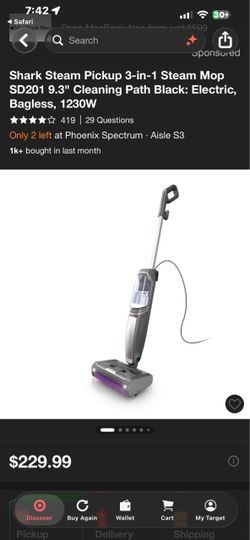 Shark steam pickup 3 in 1