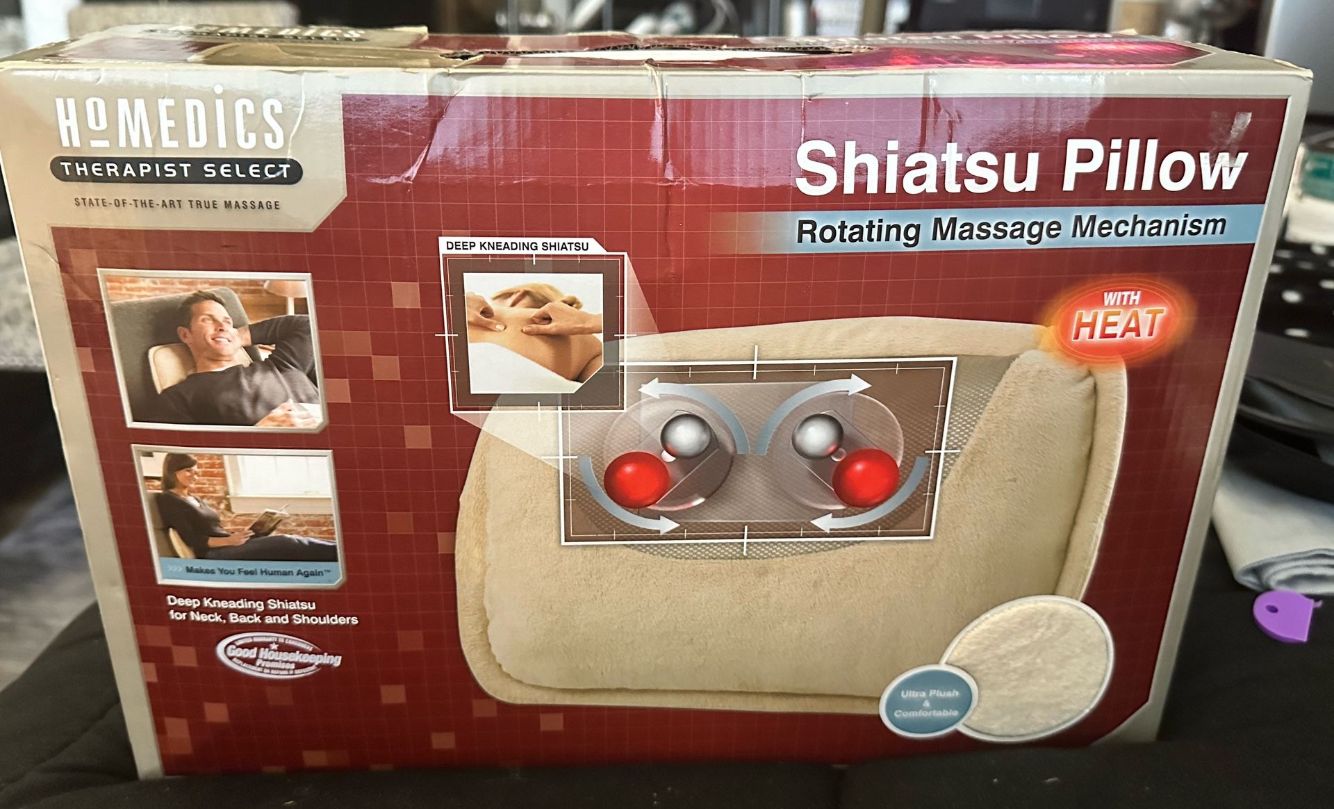 Shiatsu Pillow Rotating Massage .Massaging And Combined