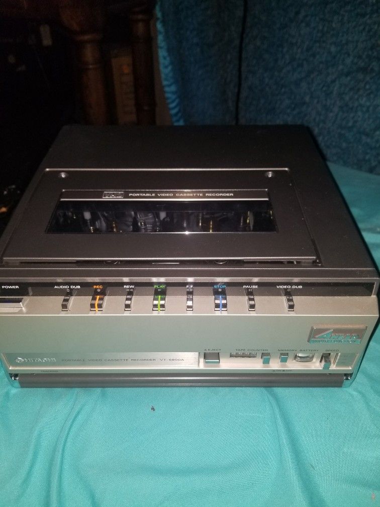 Old VCR Recorder And A Paper Shredder
