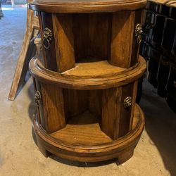 Antique Bookcase Shelf End Table OBO