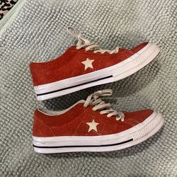 Converse One Star red suede Size 6.5 women’s