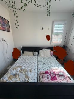 IKEA Twin beds/ Bunk bed with mattress
