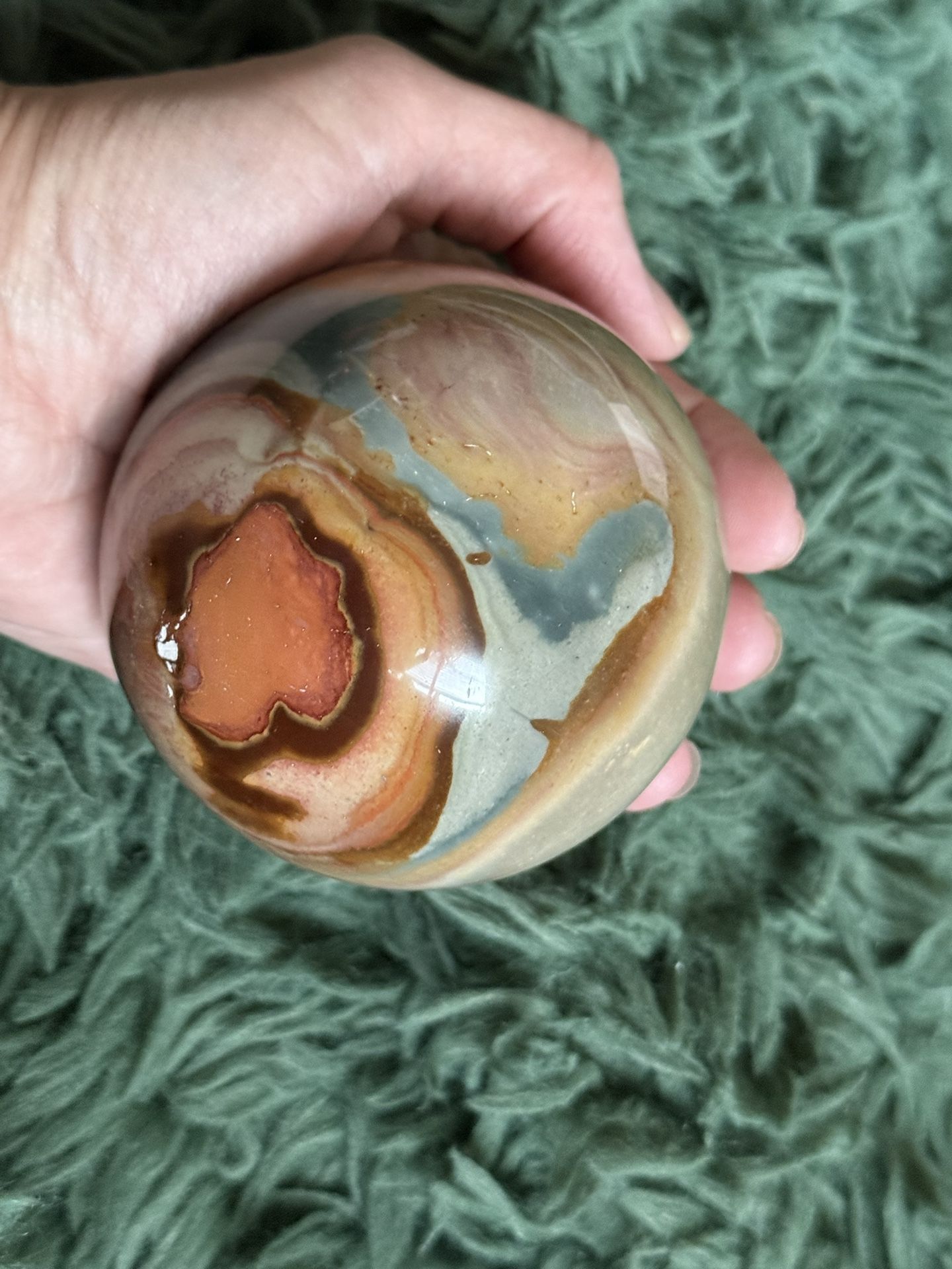 Beautiful Polychrome Jasper Sphere
