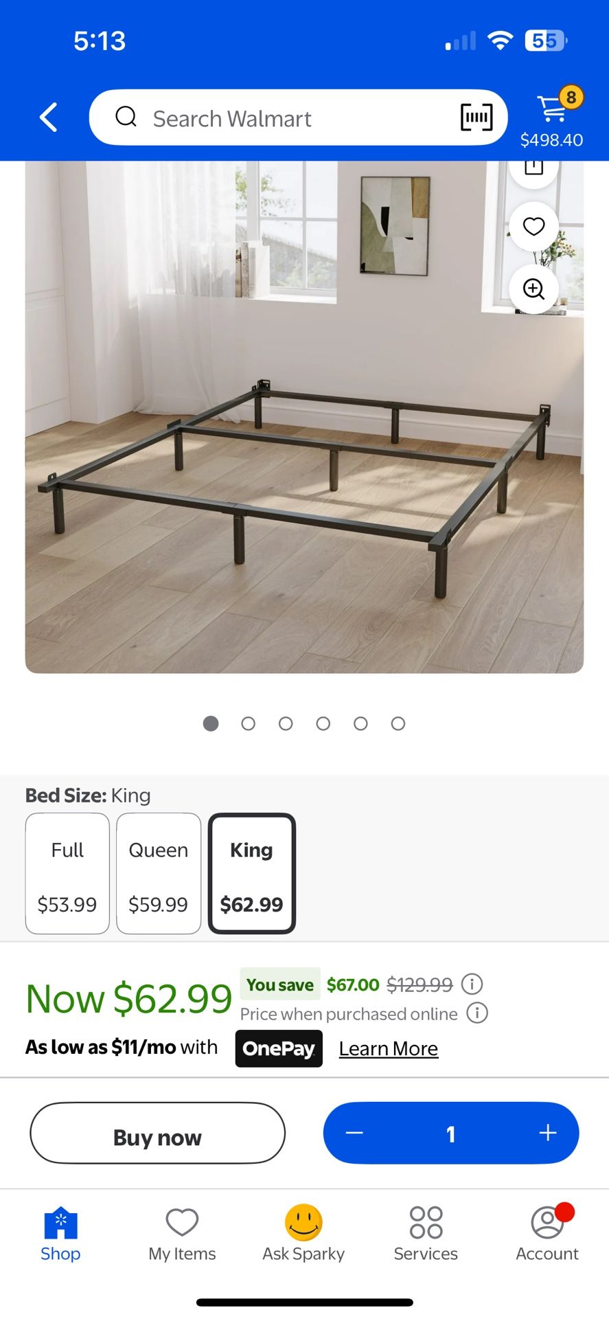 Heavy Duty King Size Bed Frame