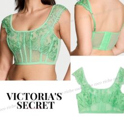 V S Floral Embroidery Cap-Sleeve 